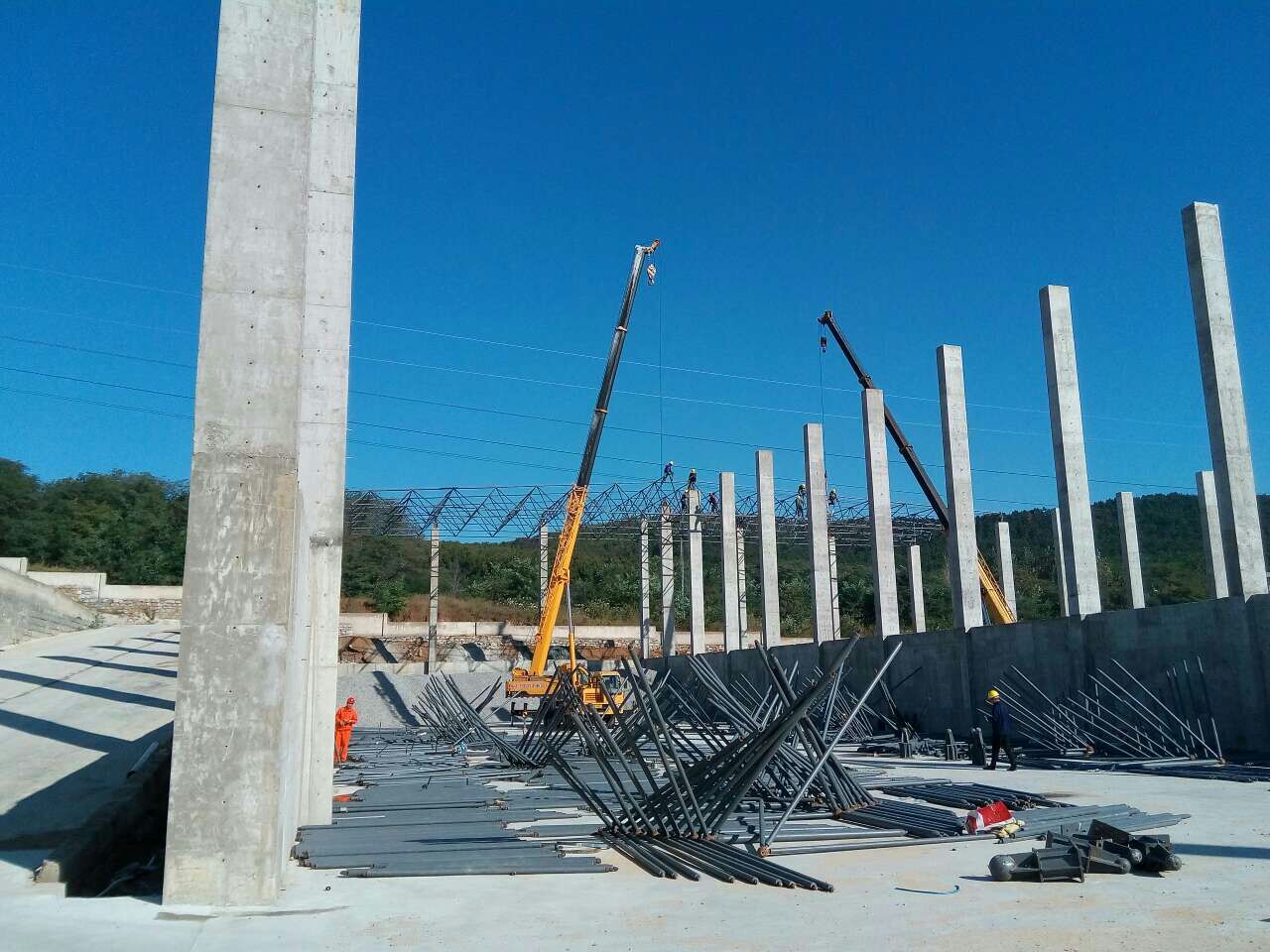 宣武搅拌站网架